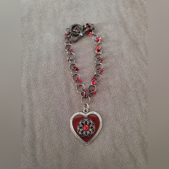 Hot Topic Jewelry - Handmade Scarlet Heart Bracelet